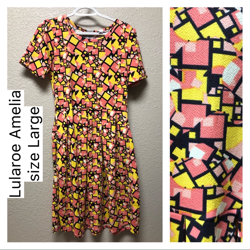 LuLaRoe Amelia dress, size Large